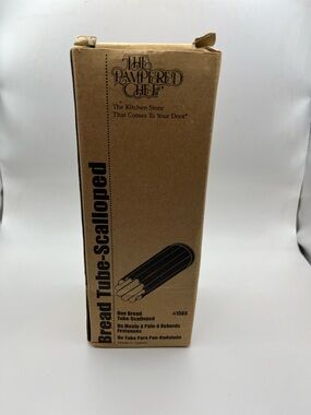 The Pampered Chef Brown Bread Tube - Scalloped